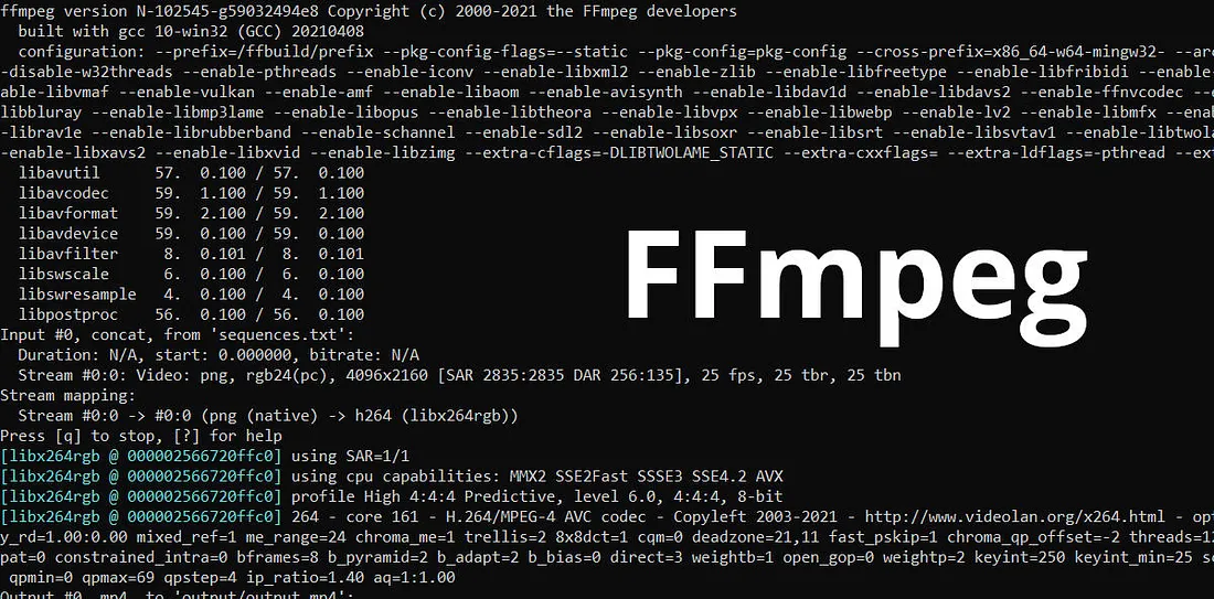 使用 Node JS 和 FFMPEG 编写视频编码器