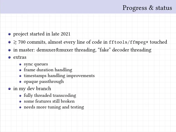 FFmpeg 将 CLI 多线程视为数十年来“最复杂的重构”