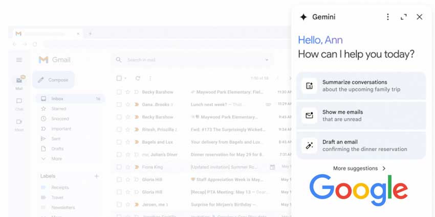 Google Workspace 和 Gmail 升级，推出 Gemini 新功能