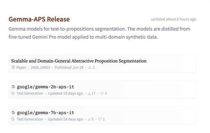 Google AI 推出 Gemma-APS：用于文本到命题分割的 Gemma 模型集合