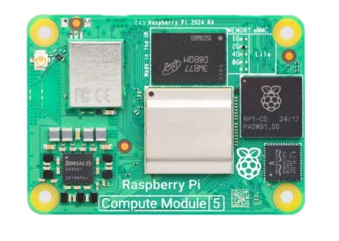 Raspberry Pi 推出 Compute Module 5，售价 45 美元