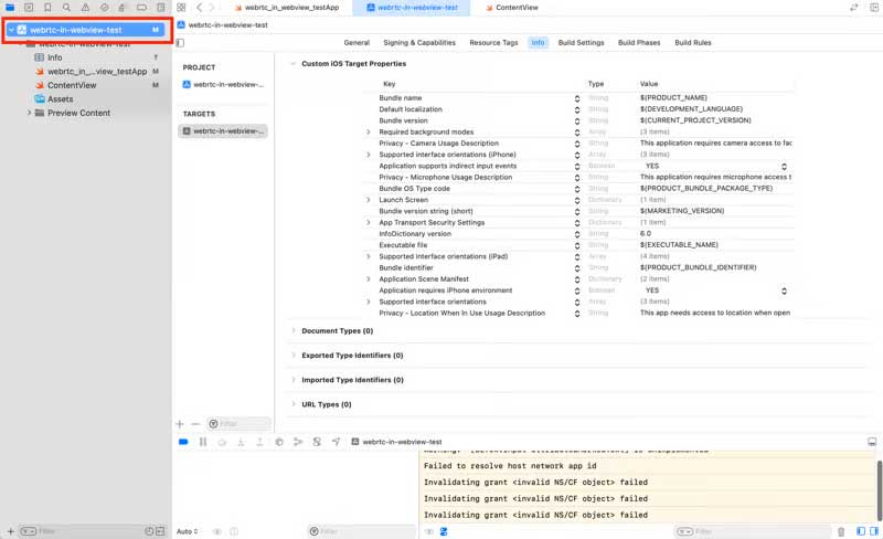 如何在 IOS 的 WebView 中实施 WebRTC