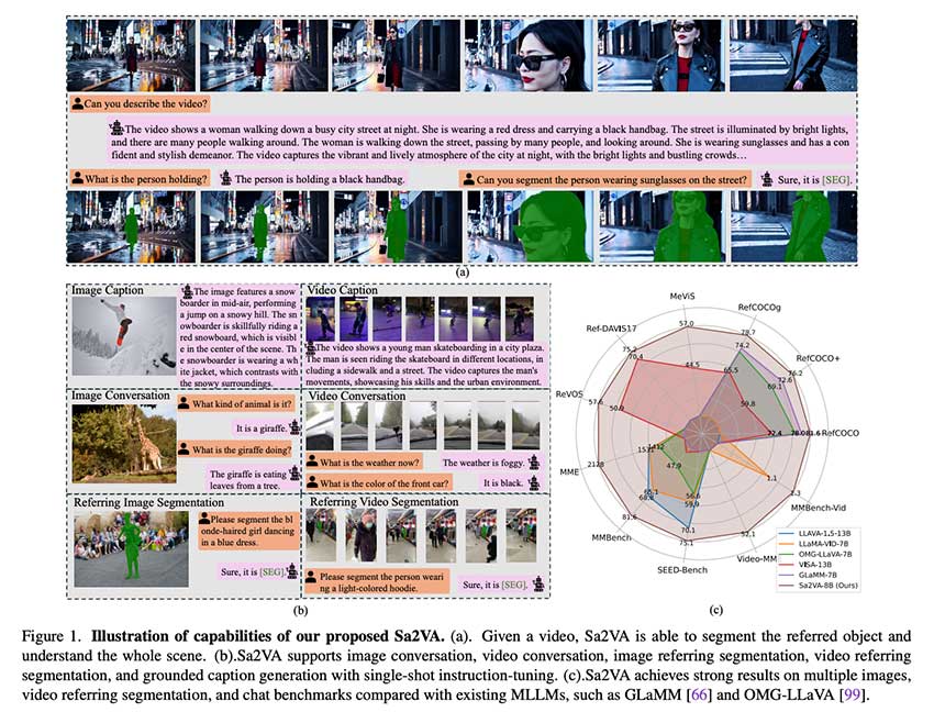 Sa2VA：通过 SAM-2 和 LLaVA 集成实现密集基础视频和图像理解的统一 AI 框架